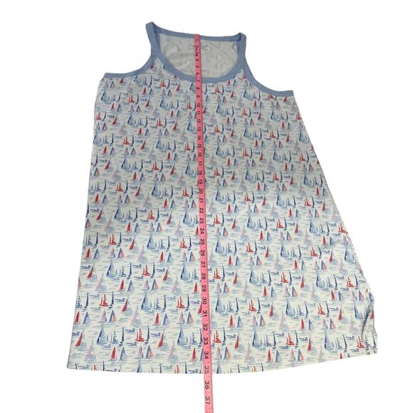 Vineyard Vines Performance Sailboat Sankaty Swing Dress Sz Large Nautical Yacht - Picture 6 of 8